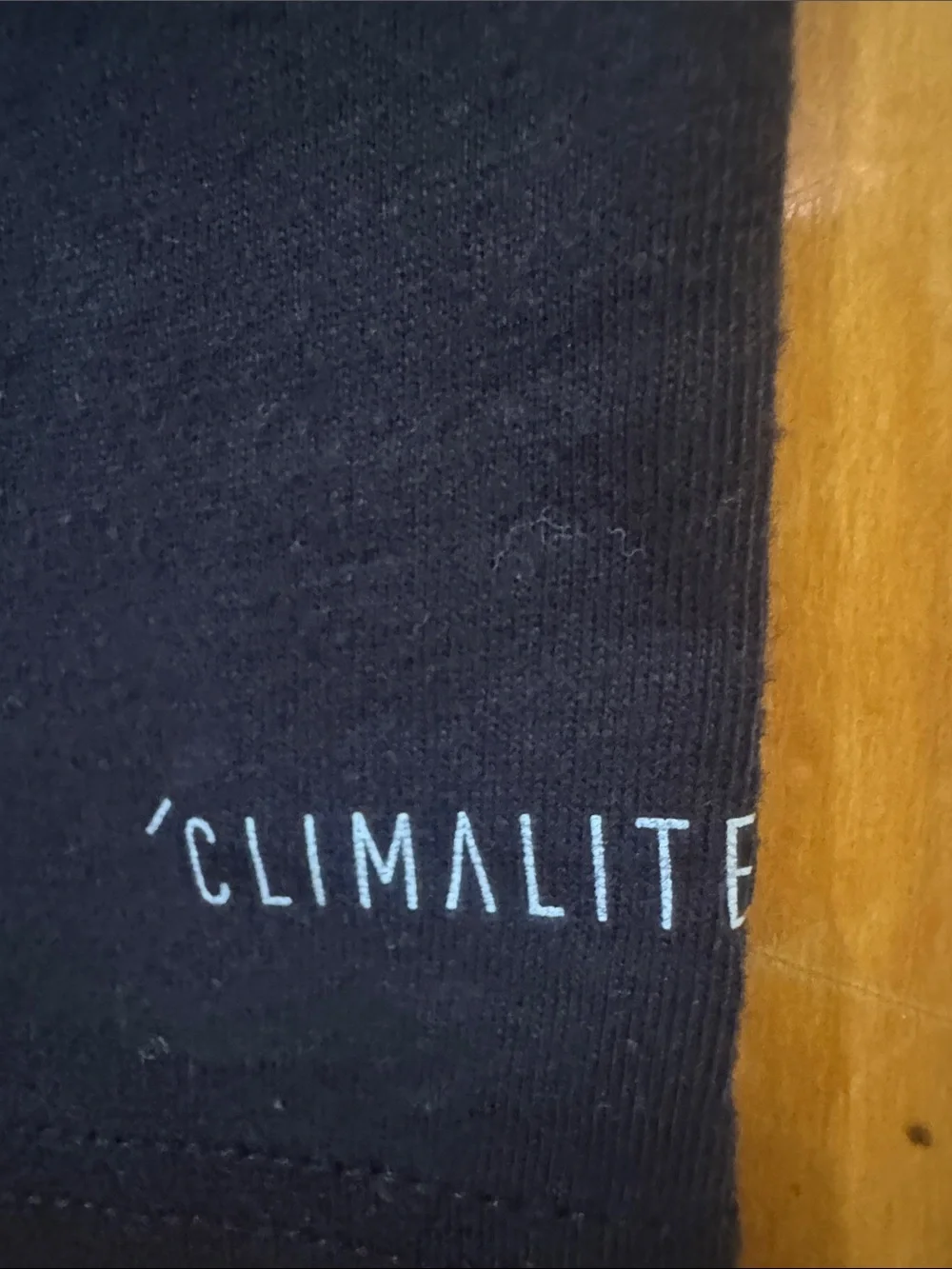 adidas “The Go To” Climalite Black Tee with mint green bold Logo men’s L